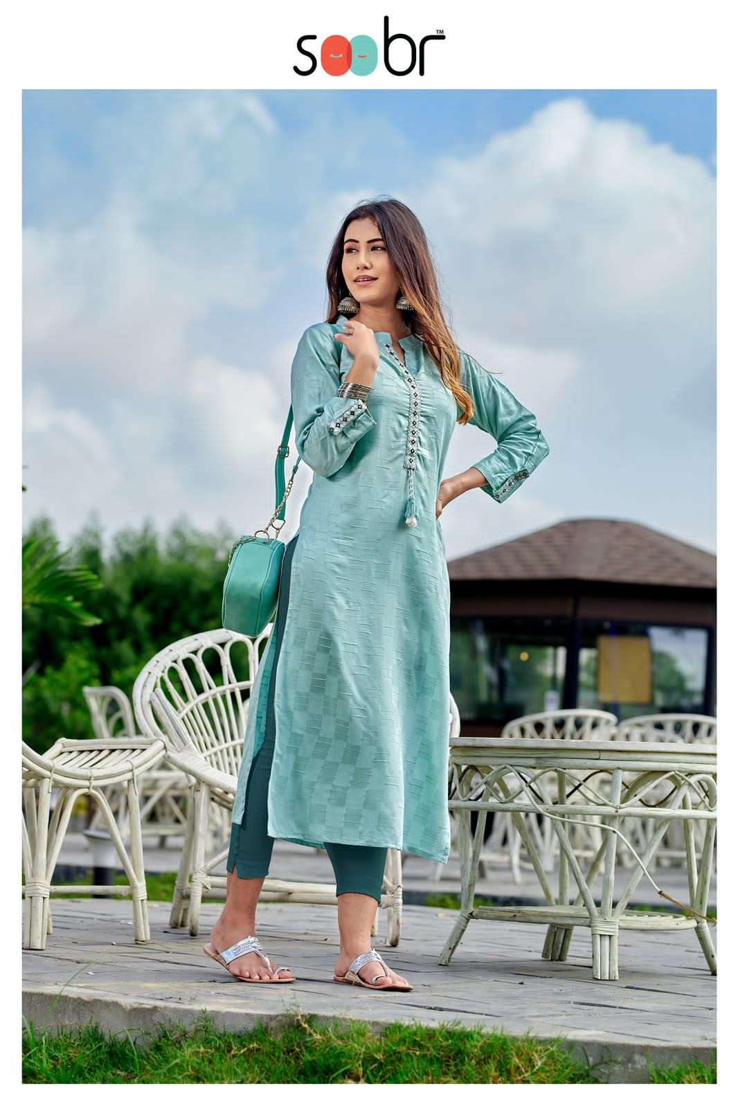 HIE SOOBR INDIGO RAYON KURTI WHOLESALE CATALOG