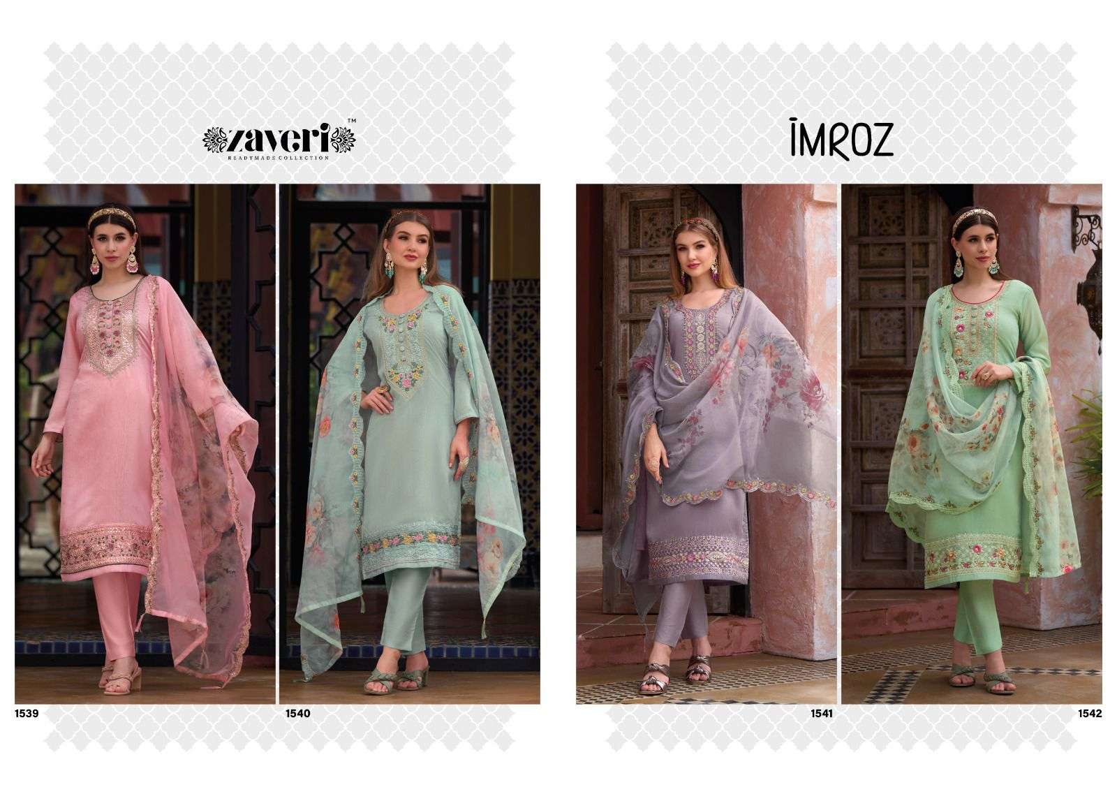 IMROZ  Pure Maheshwari viscose silk Ready Made Dress