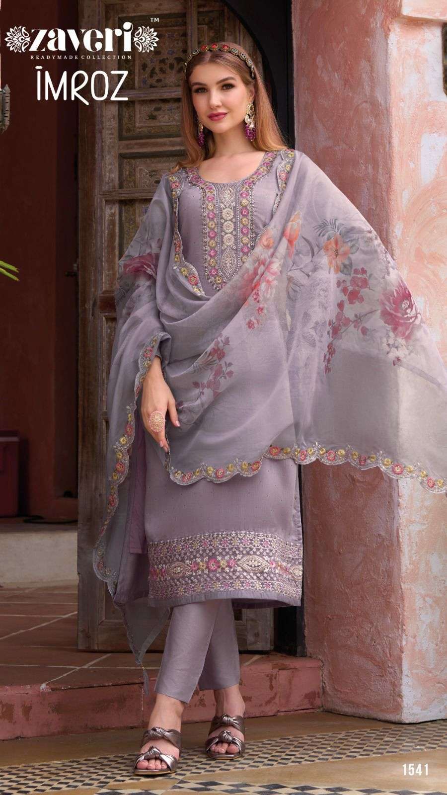 IMROZ  Pure Maheshwari viscose silk Ready Made Dress