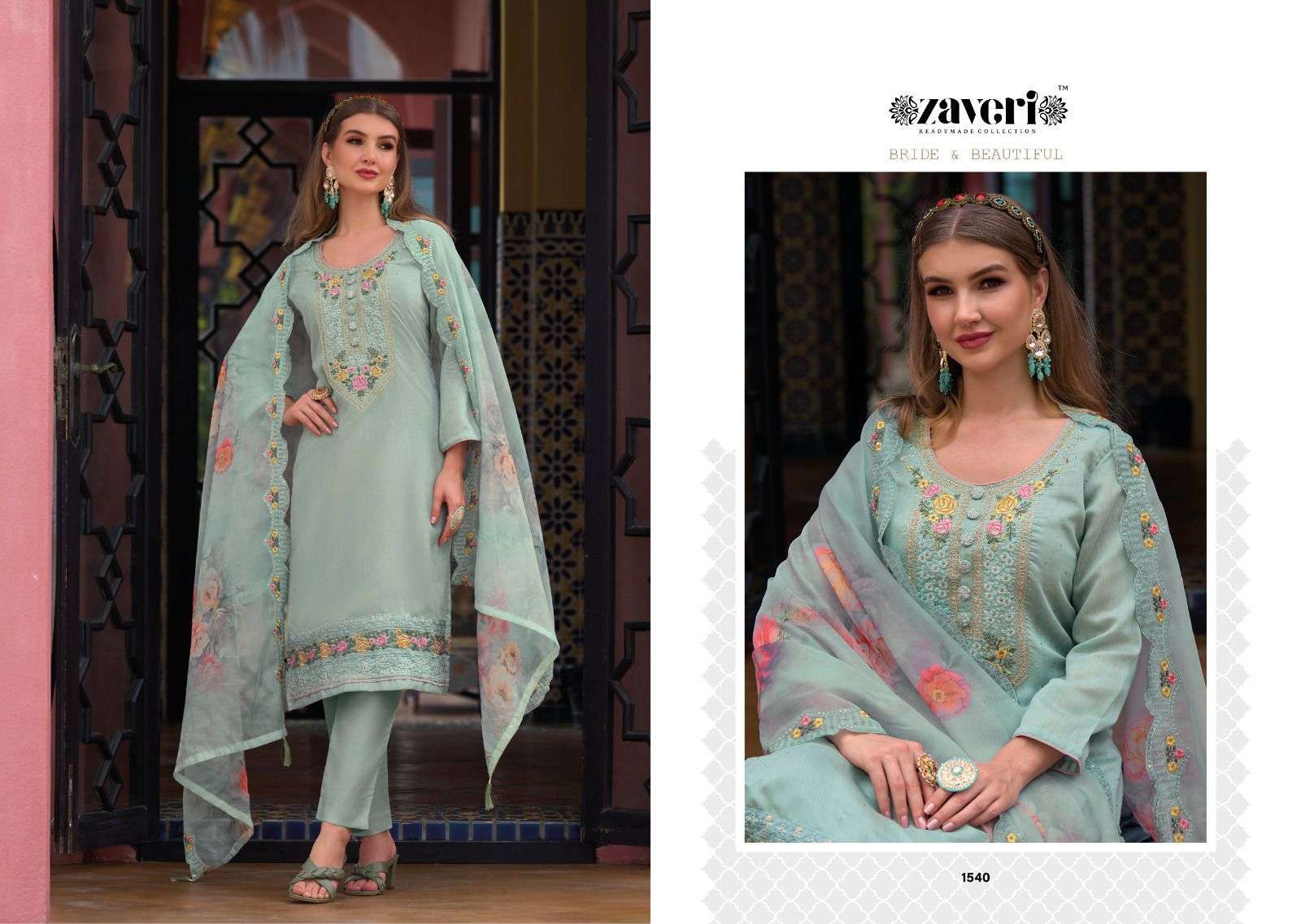 IMROZ  Pure Maheshwari viscose silk Ready Made Dress