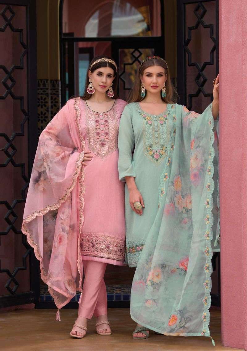 IMROZ  Pure Maheshwari viscose silk Ready Made Dress