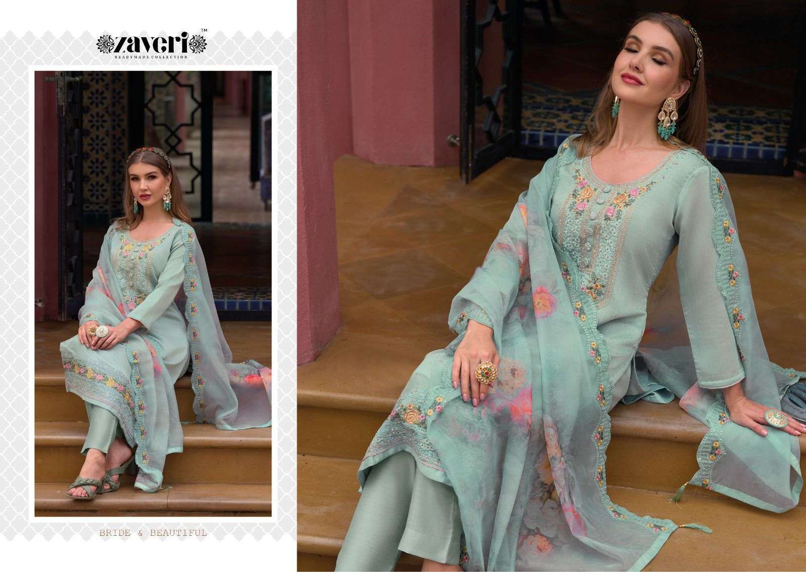 IMROZ  Pure Maheshwari viscose silk Ready Made Dress