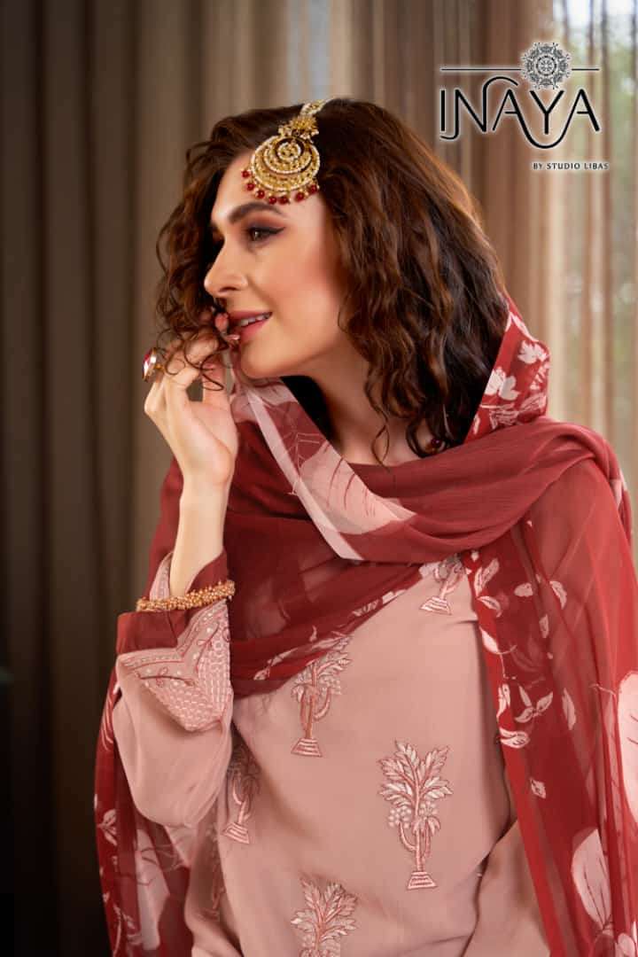 Inaya Digital print chiffon Kurti Wholesale catalog