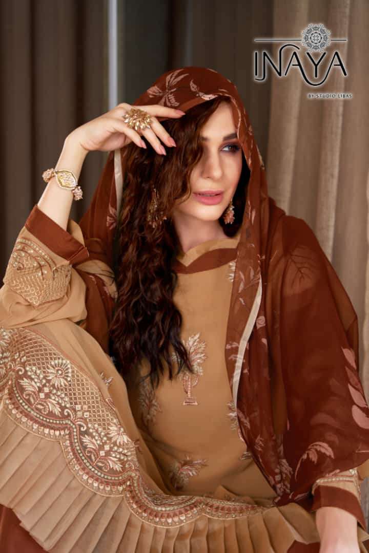 Inaya Digital print chiffon Kurti Wholesale catalog