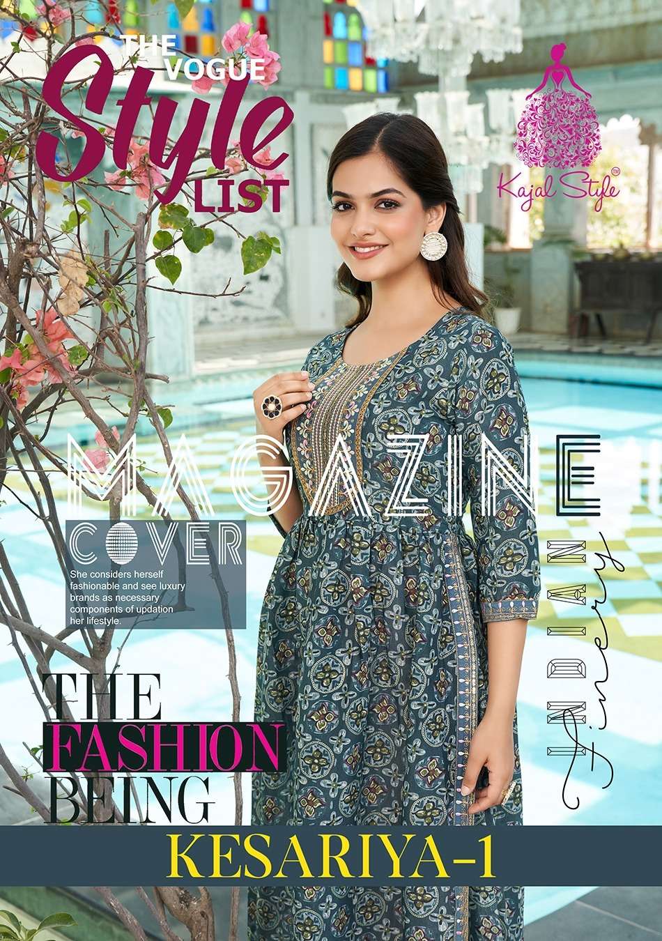 KAJAL STYLE KESARIYA VOL.1 nayracut kurati Wholesale catalog