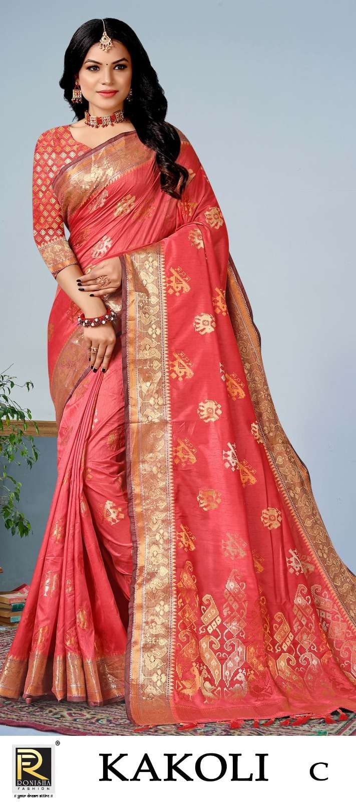 Kakoli new launching product banarasi silk Saree Wholesale catalog