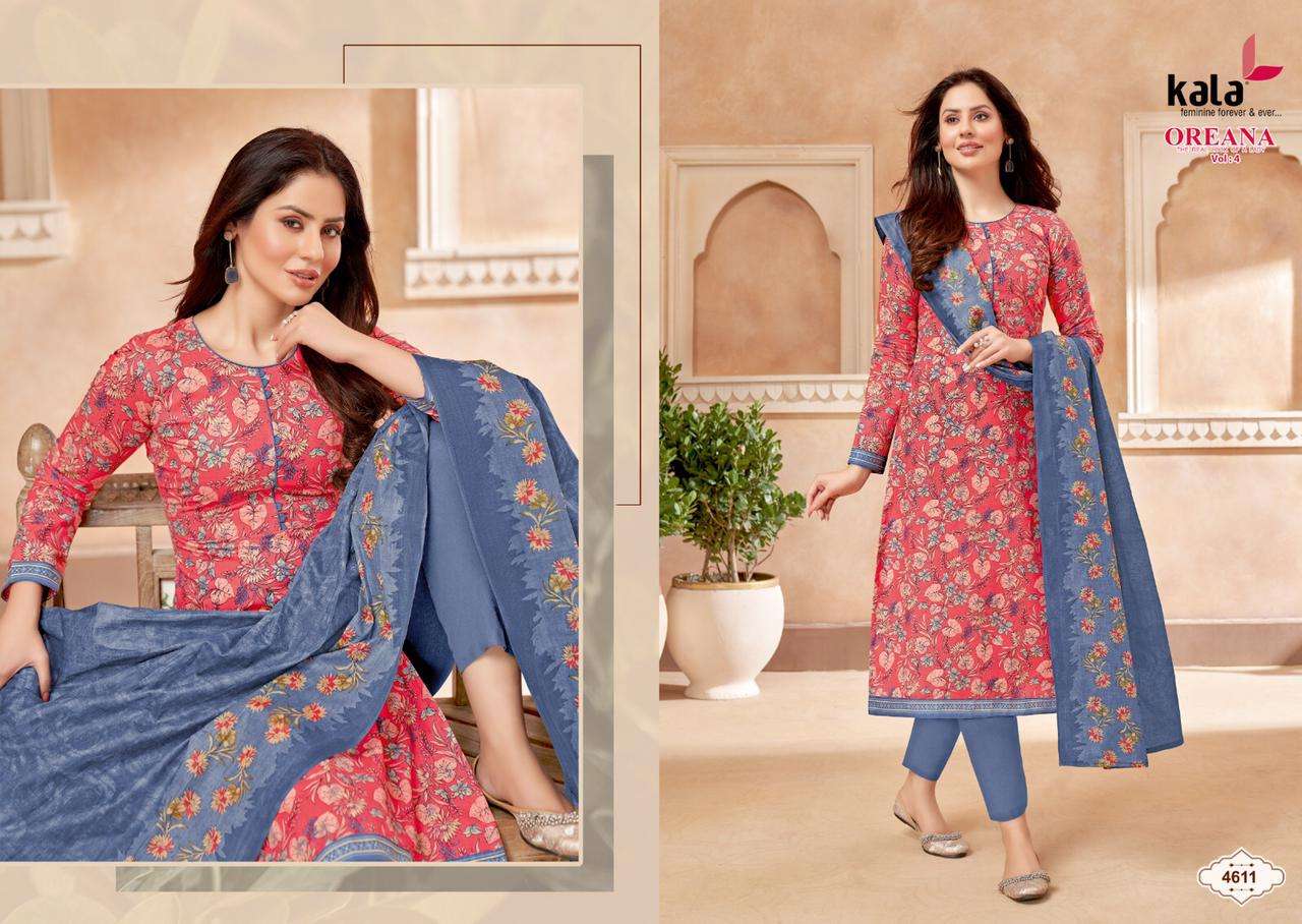  Kala Oreana Vol-4 – Dress Material Wholesale catalog