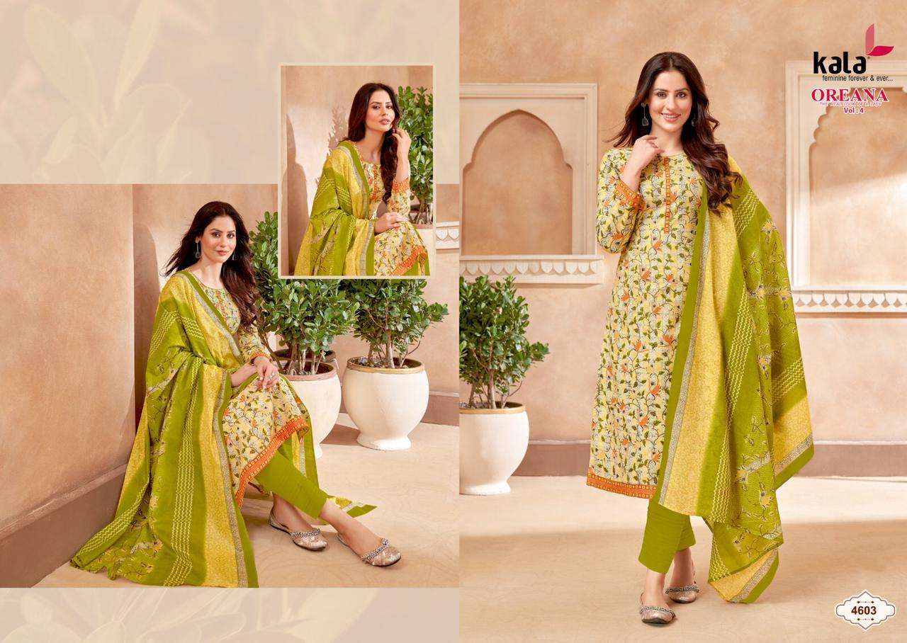  Kala Oreana Vol-4 – Dress Material Wholesale catalog