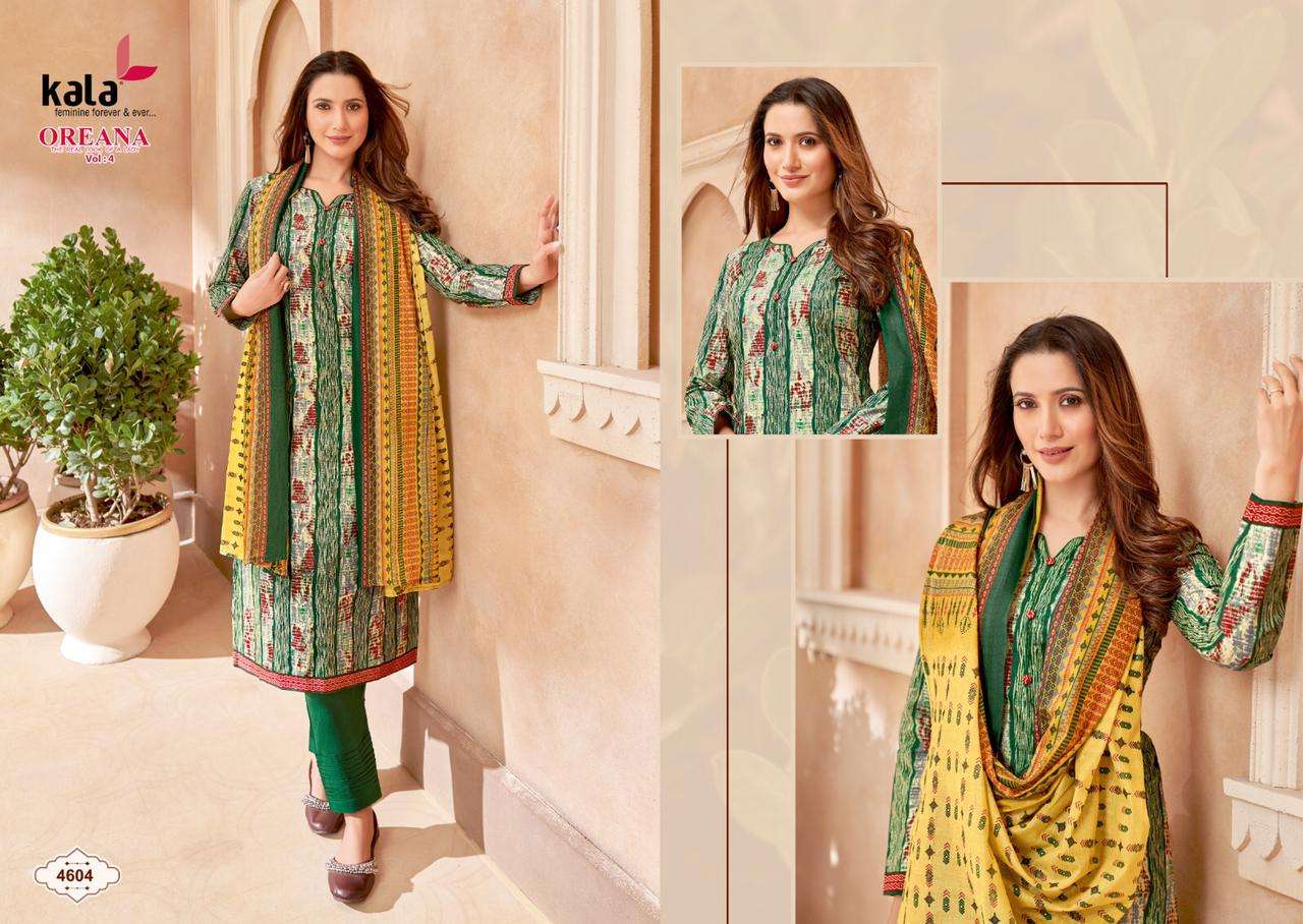  Kala Oreana Vol-4 – Dress Material Wholesale catalog