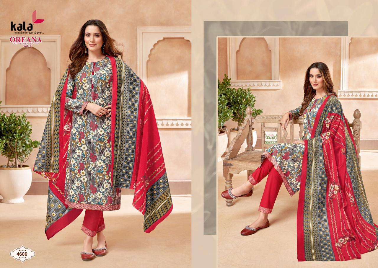  Kala Oreana Vol-4 – Dress Material Wholesale catalog