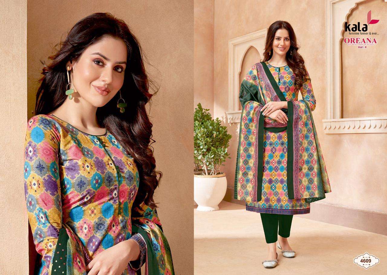  Kala Oreana Vol-4 – Dress Material Wholesale catalog