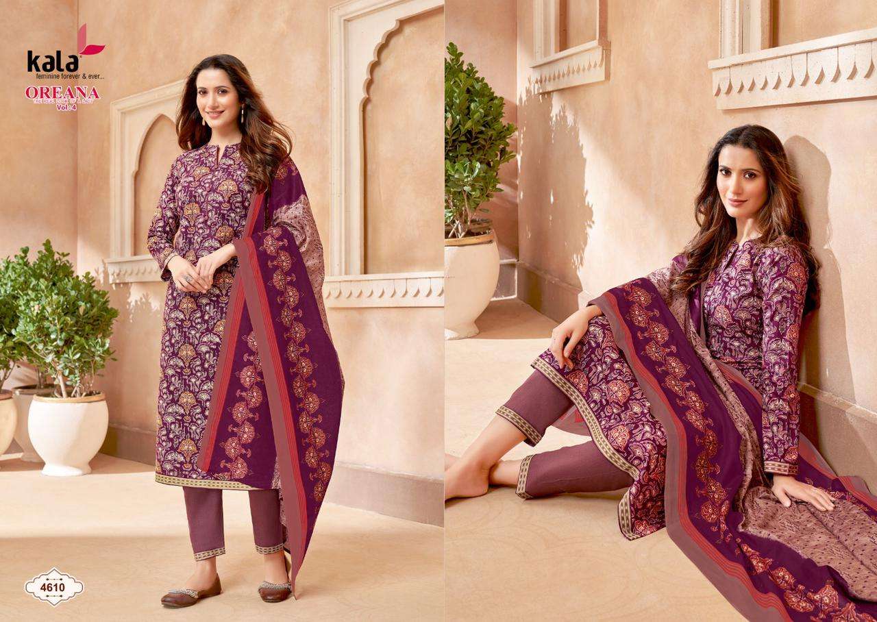  Kala Oreana Vol-4 – Dress Material Wholesale catalog