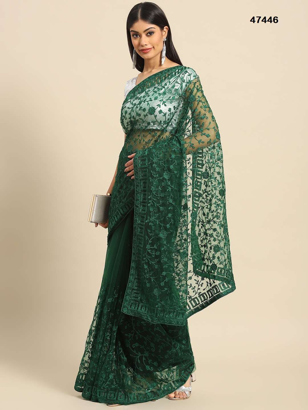 Kalamkari Vol 10 Designer Net Saree Wholesale catalog