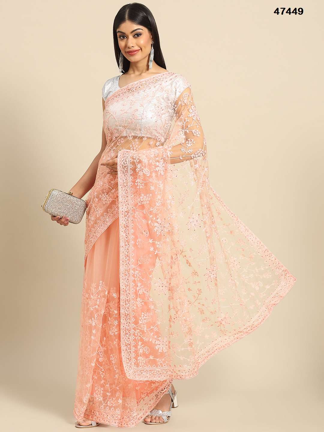 Kalamkari Vol 10 Designer Net Saree Wholesale catalog
