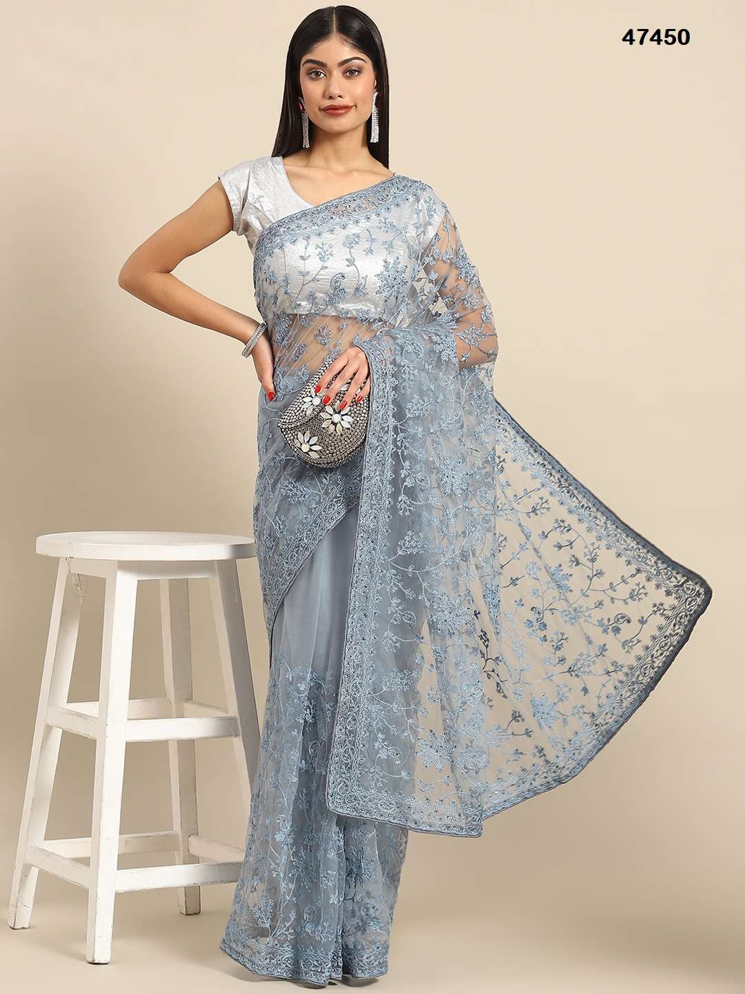 Kalamkari Vol 10 Designer Net Saree Wholesale catalog
