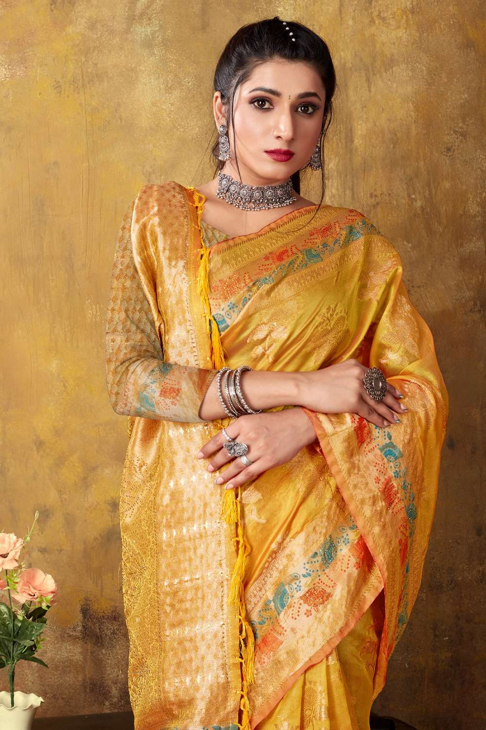 KANIKA BUNAWAT Organza Woven Work Saree Wholesale catalog