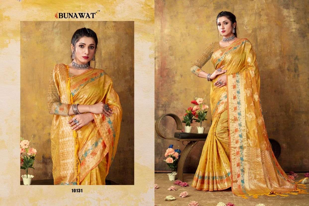 KANIKA BUNAWAT Organza Woven Work Saree Wholesale catalog