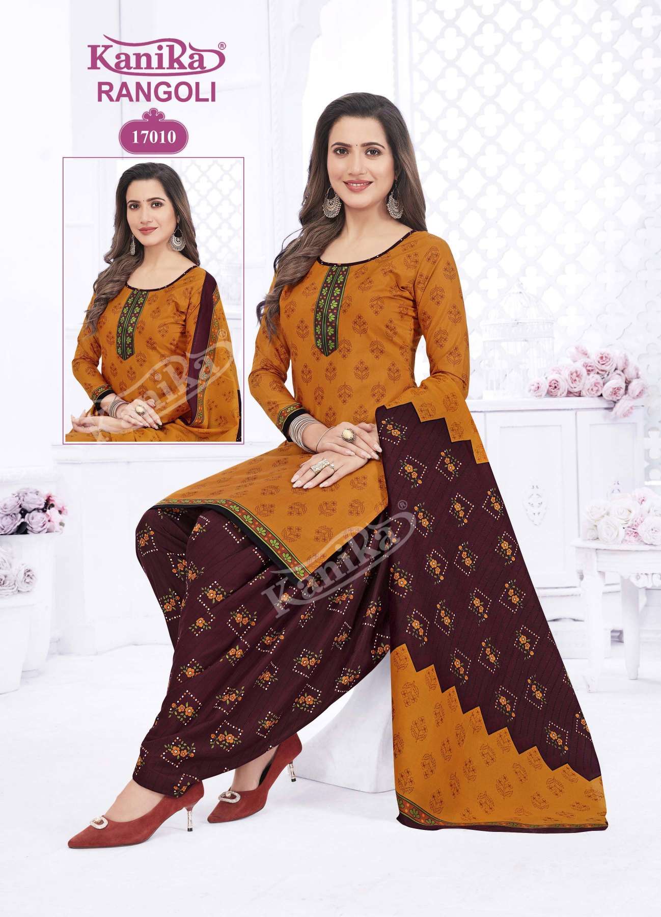 Kanika Rangoli Vol-17 – Readymade With Linning Wholesale catalog