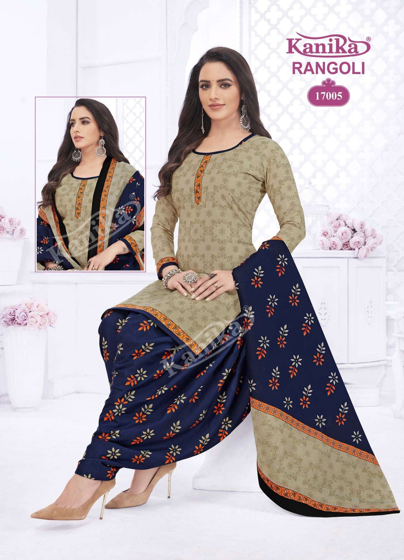 Kanika Rangoli Vol-17 – Readymade With Linning Wholesale catalog