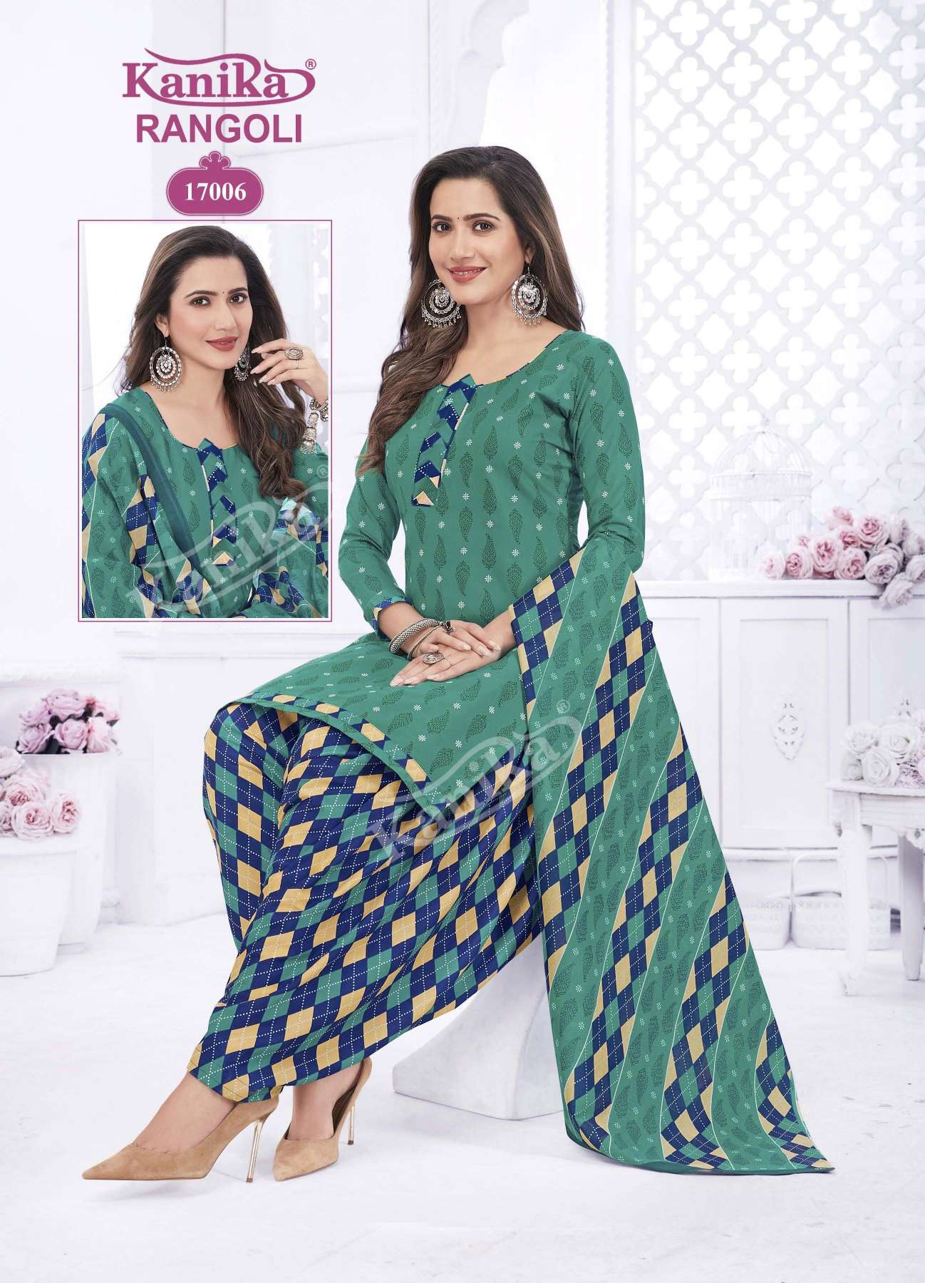 Kanika Rangoli Vol-17 – Readymade With Linning Wholesale catalog