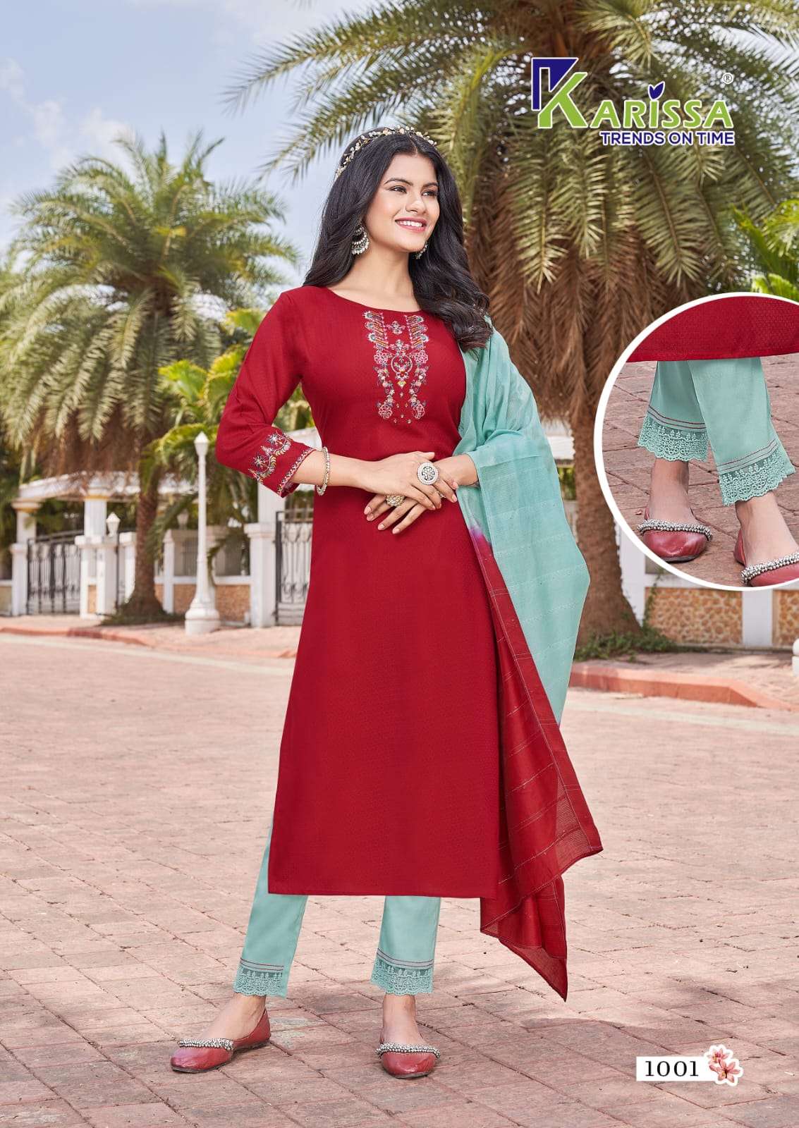 KARISSA KASHVI Kurti TOP PANT WITH DUPATTA Wholesale catalog
