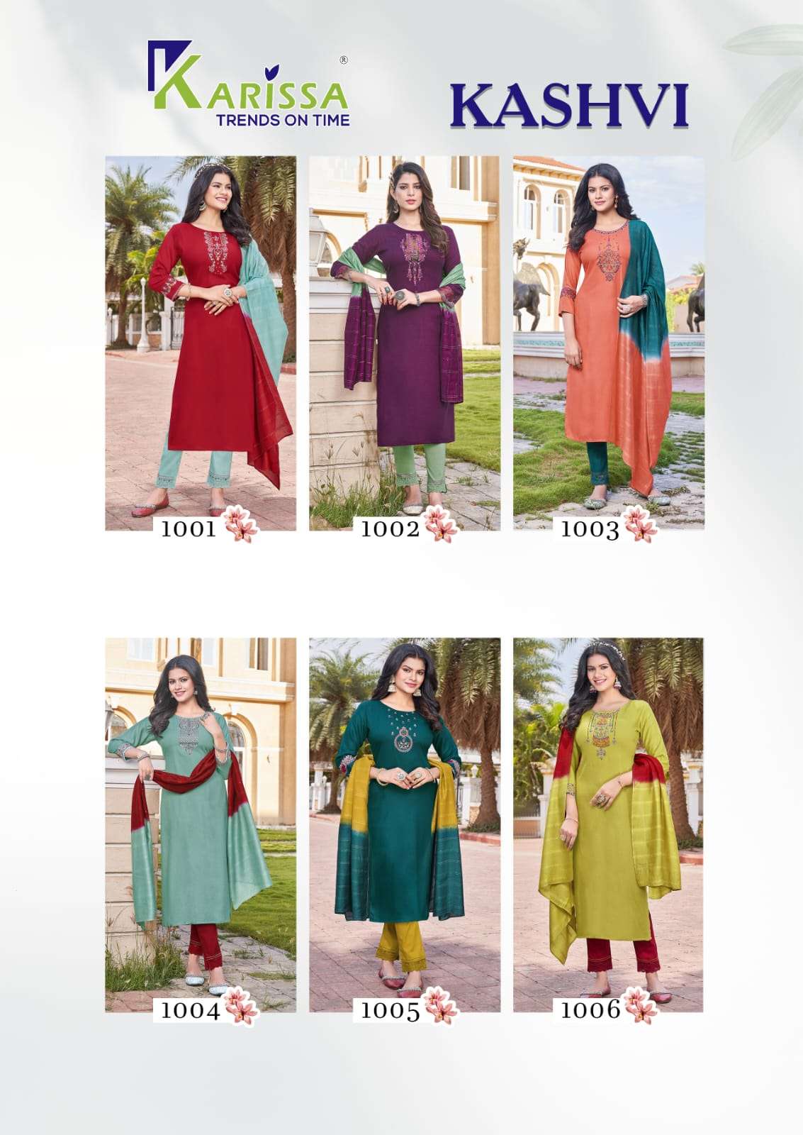 KARISSA KASHVI Kurti TOP PANT WITH DUPATTA Wholesale catalog