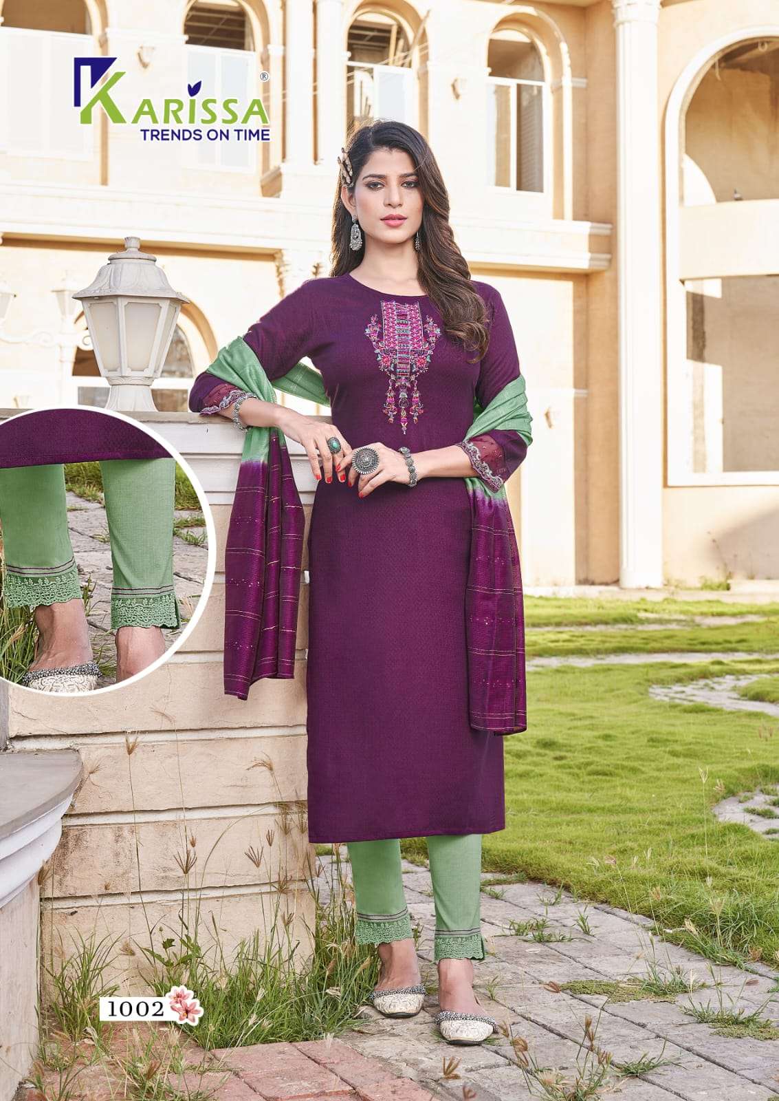 KARISSA KASHVI Kurti TOP PANT WITH DUPATTA Wholesale catalog