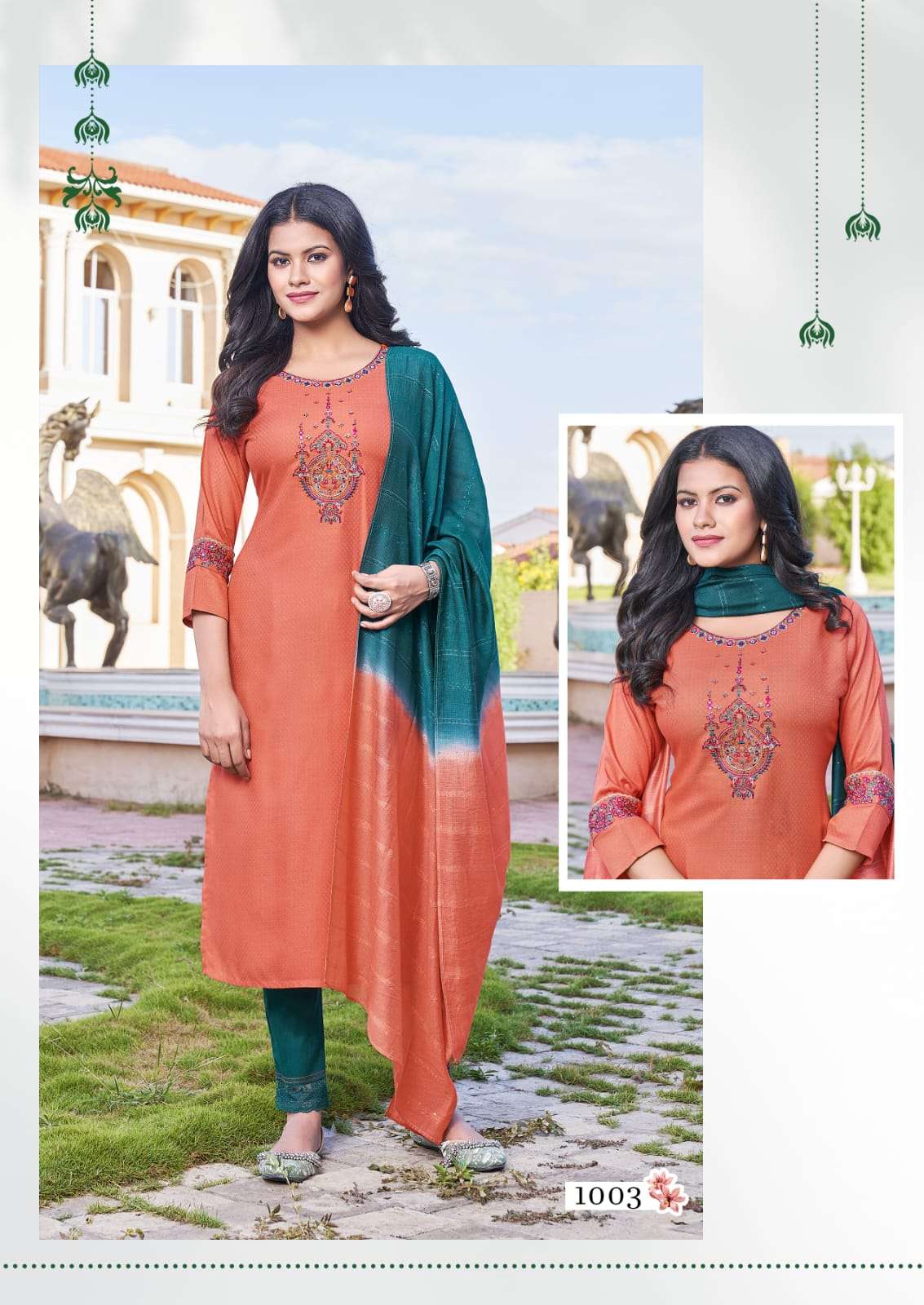 KARISSA KASHVI Kurti TOP PANT WITH DUPATTA Wholesale catalog