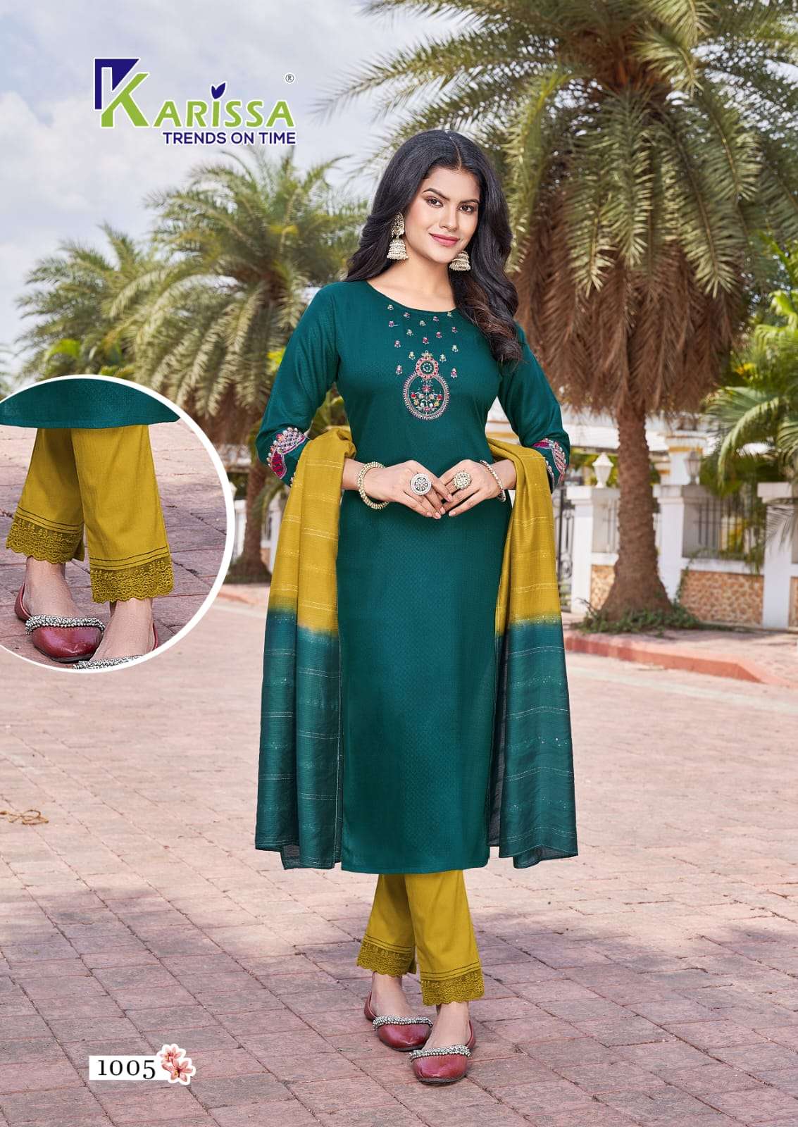 KARISSA KASHVI Kurti TOP PANT WITH DUPATTA Wholesale catalog