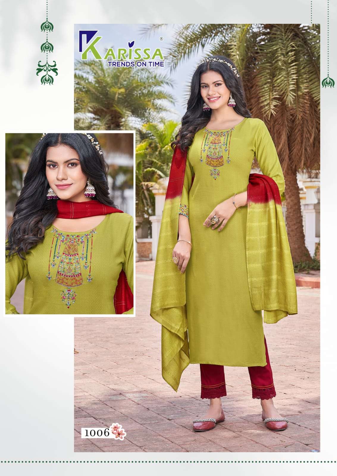 KARISSA KASHVI Kurti TOP PANT WITH DUPATTA Wholesale catalog