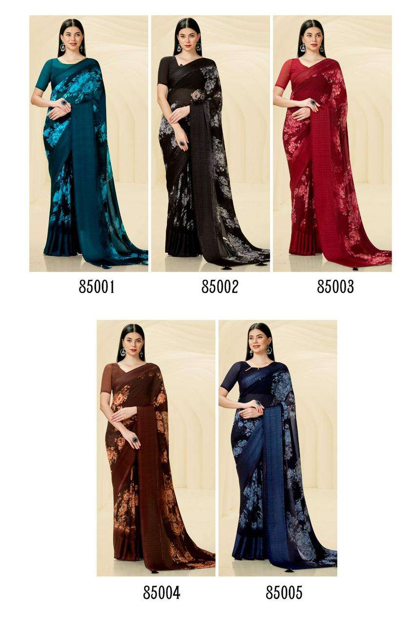 Kashvi Adaa Casual Fancy Georgette Saree Wholesale catalog