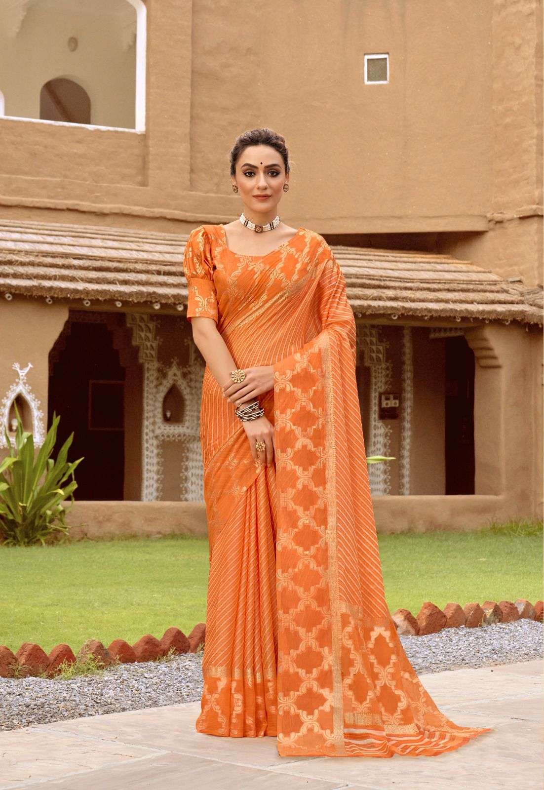 Kashvi Kavya Casual Chiffon Saree Wholesale catalog
