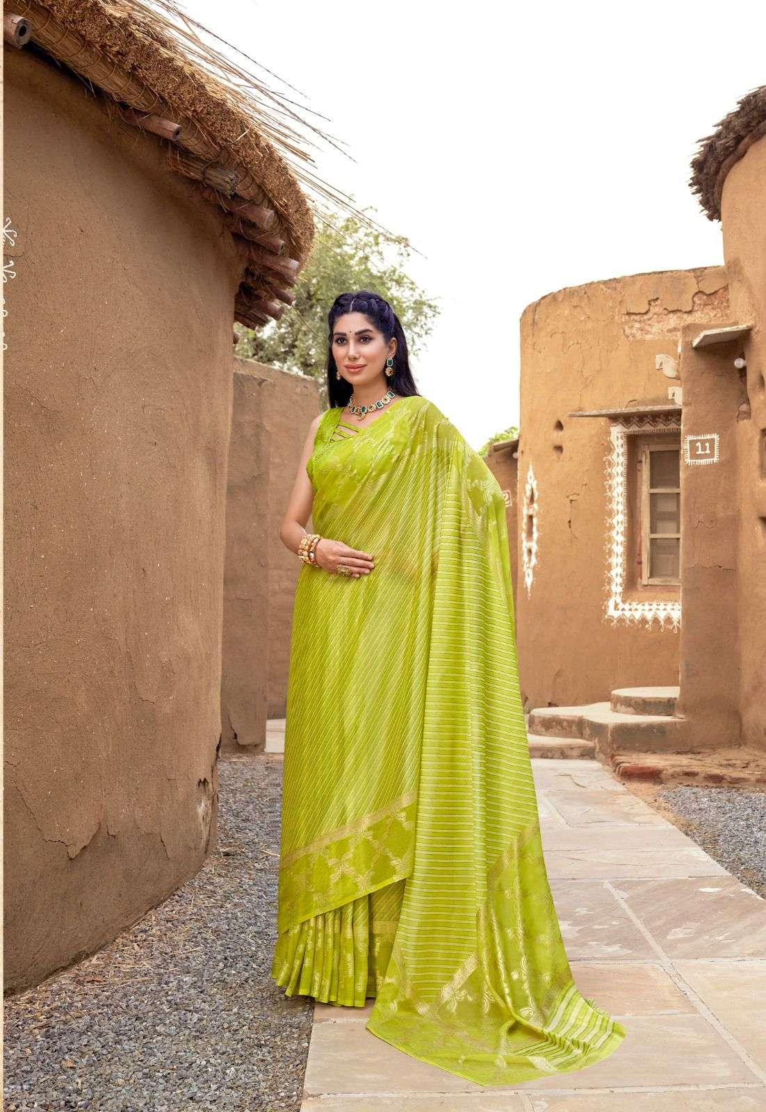 Kashvi Kavya Casual Chiffon Saree Wholesale catalog