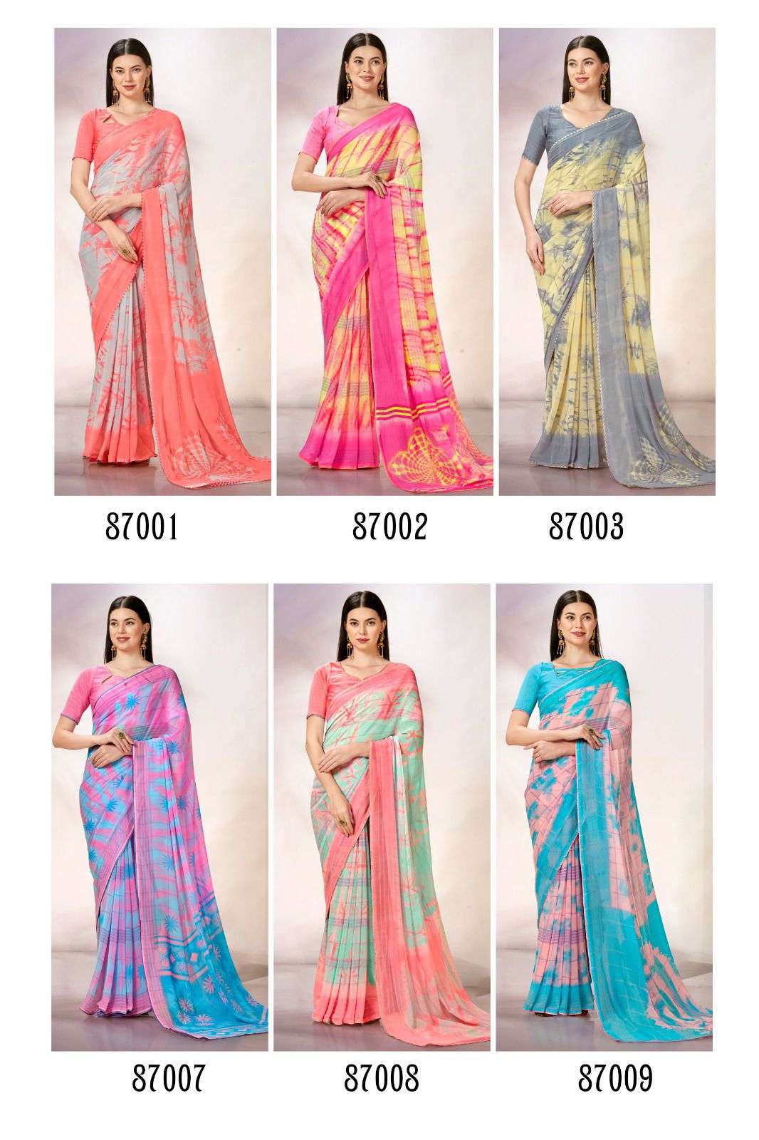 Kashvi Priyal Casual Printed Georgette Saree Wholesale catalog
