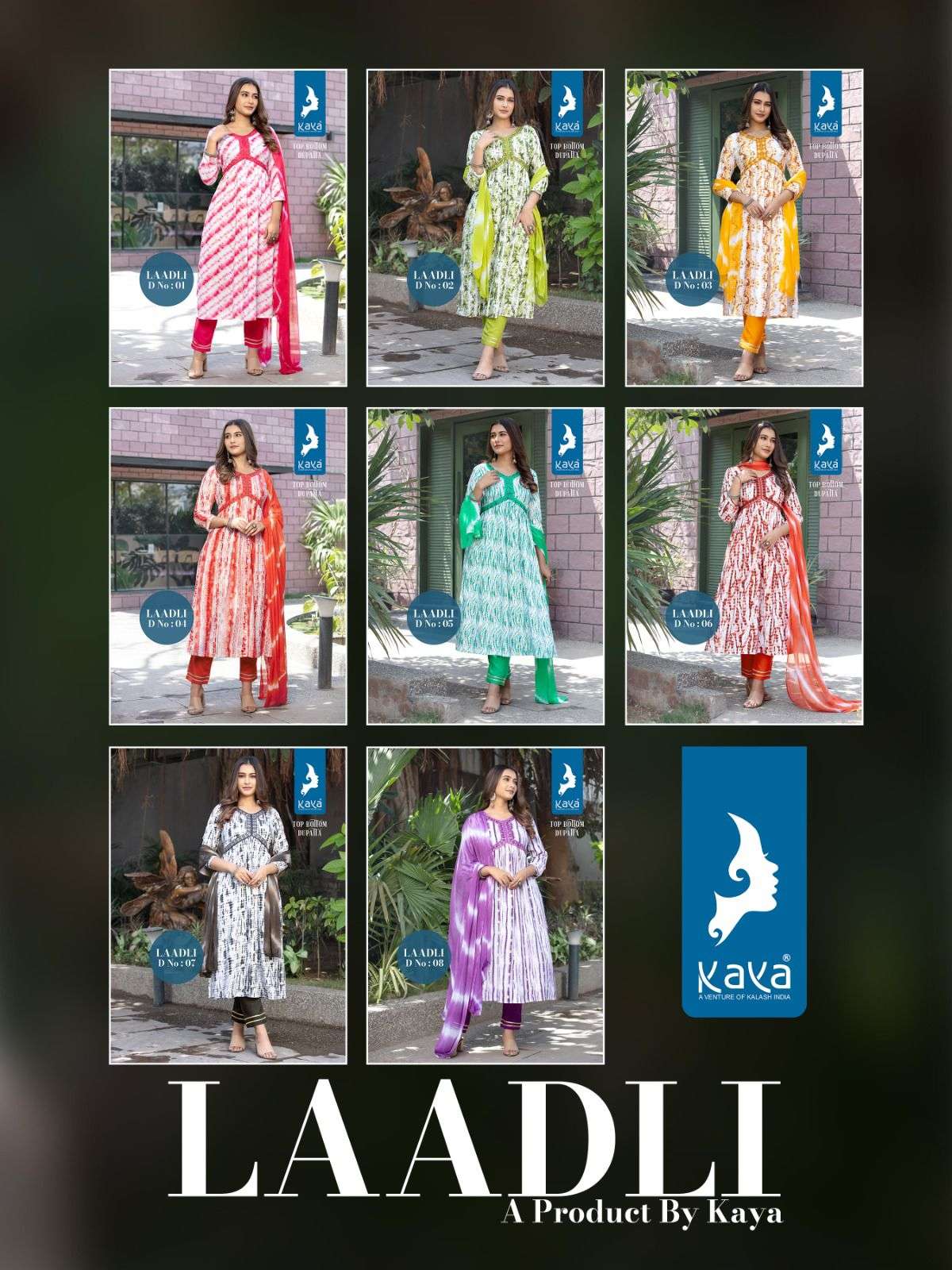 KAYA KURTI LAADLI  RAYON PRINTS Kurati Wholesale catalog
