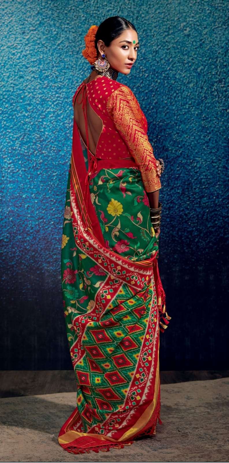 Kimora Kalam X Patola Designer Tussar Silk Saree Wholesale catalog