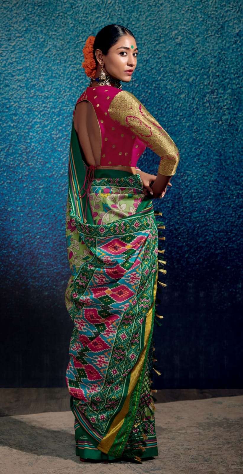 Kimora Kalam X Patola Designer Tussar Silk Saree Wholesale catalog