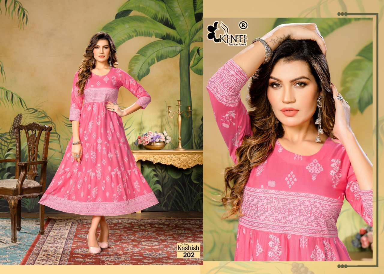 KINTI KASHISH MULTI LAYER KURTI DESIGN WHOLESALE Wholesale catalog