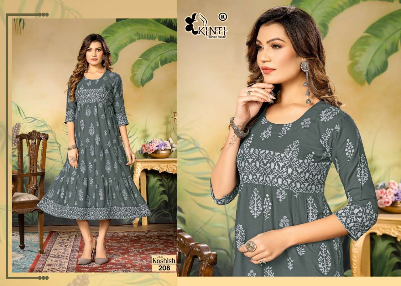 KINTI KASHISH MULTI LAYER KURTI DESIGN WHOLESALE Wholesale catalog