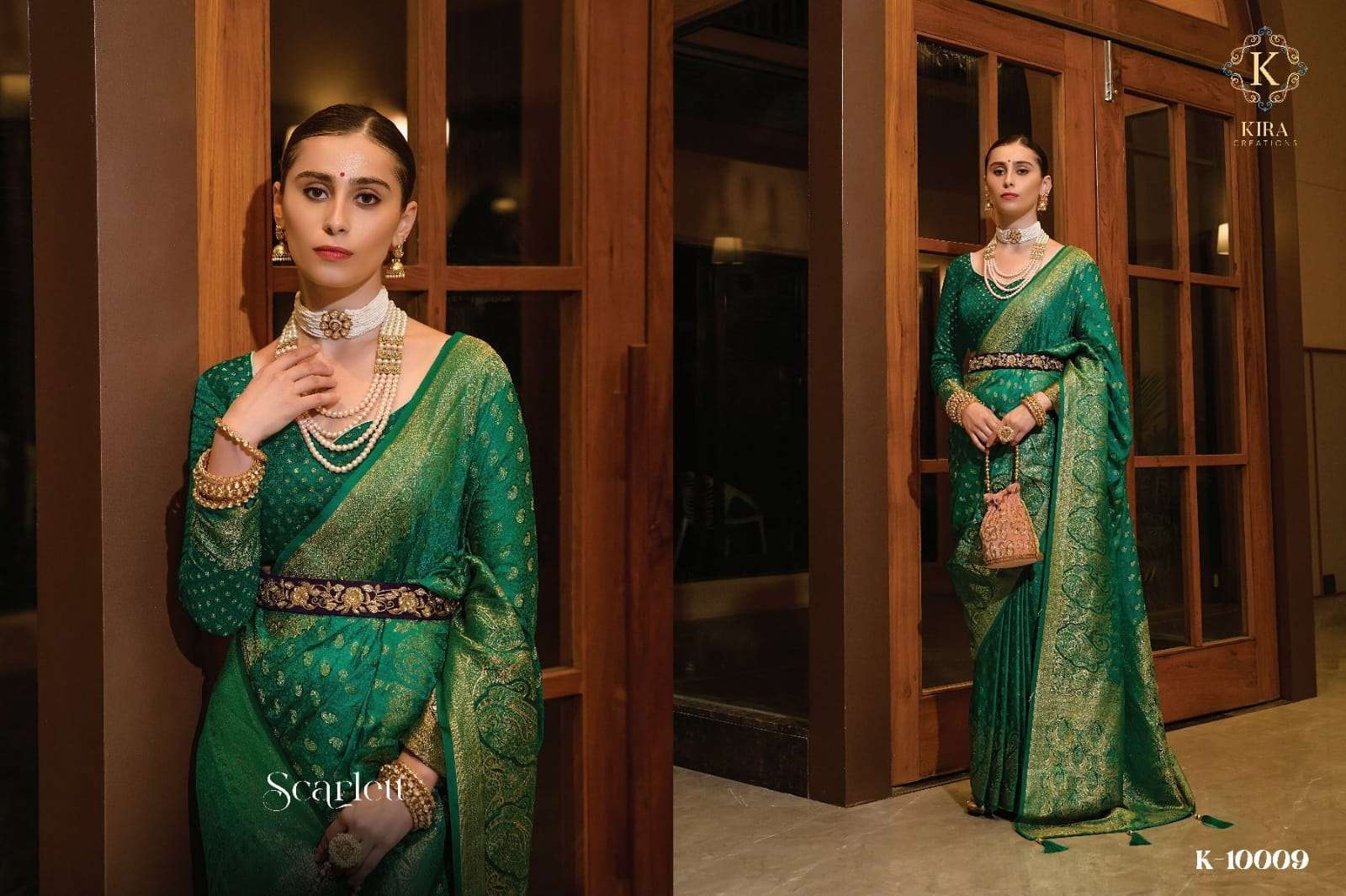 Kira Scarlett Vol 1 Designer Satin Silk Saree Wholesale catalog