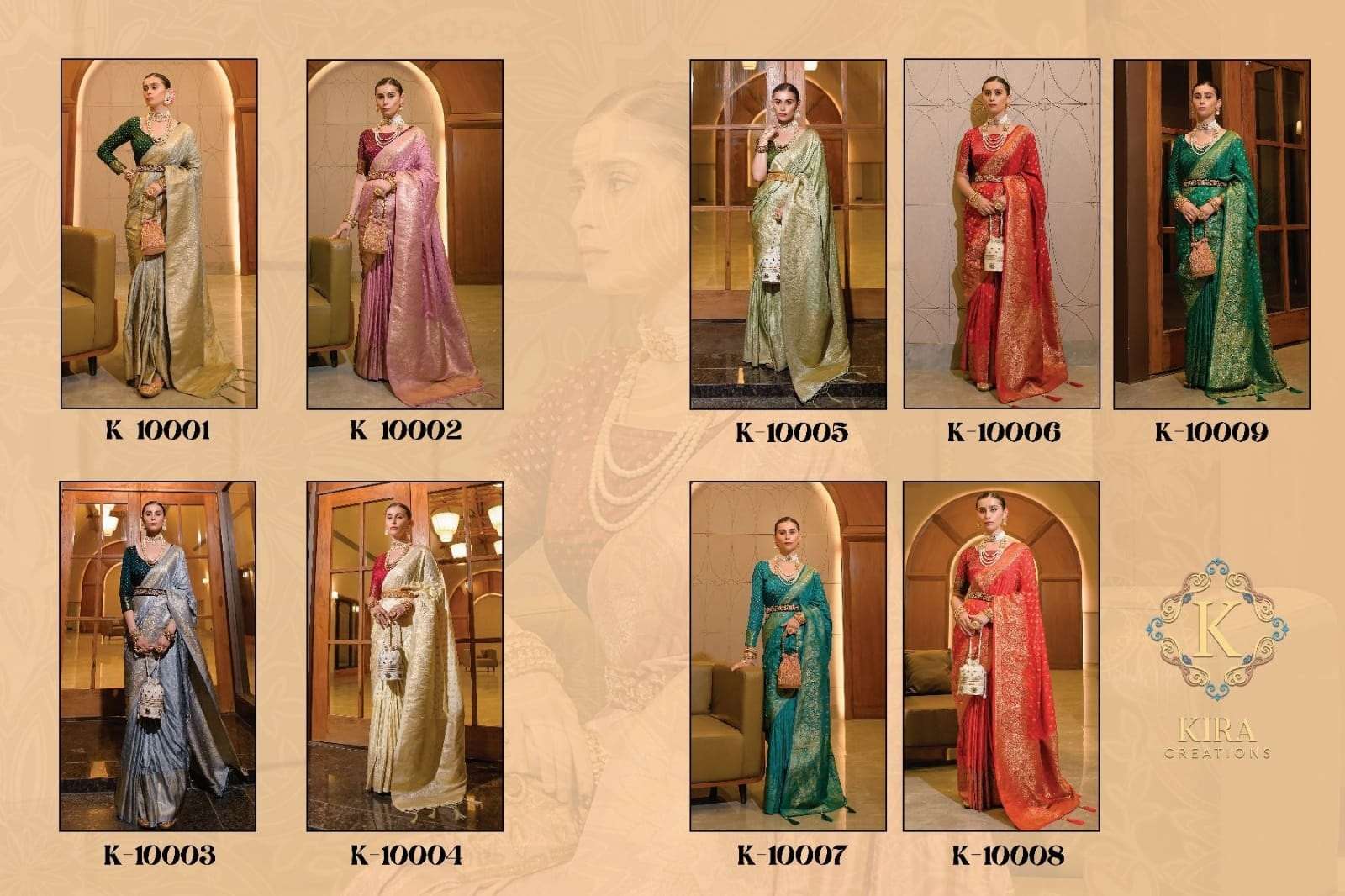 Kira Scarlett Vol 1 Designer Satin Silk Saree Wholesale catalog