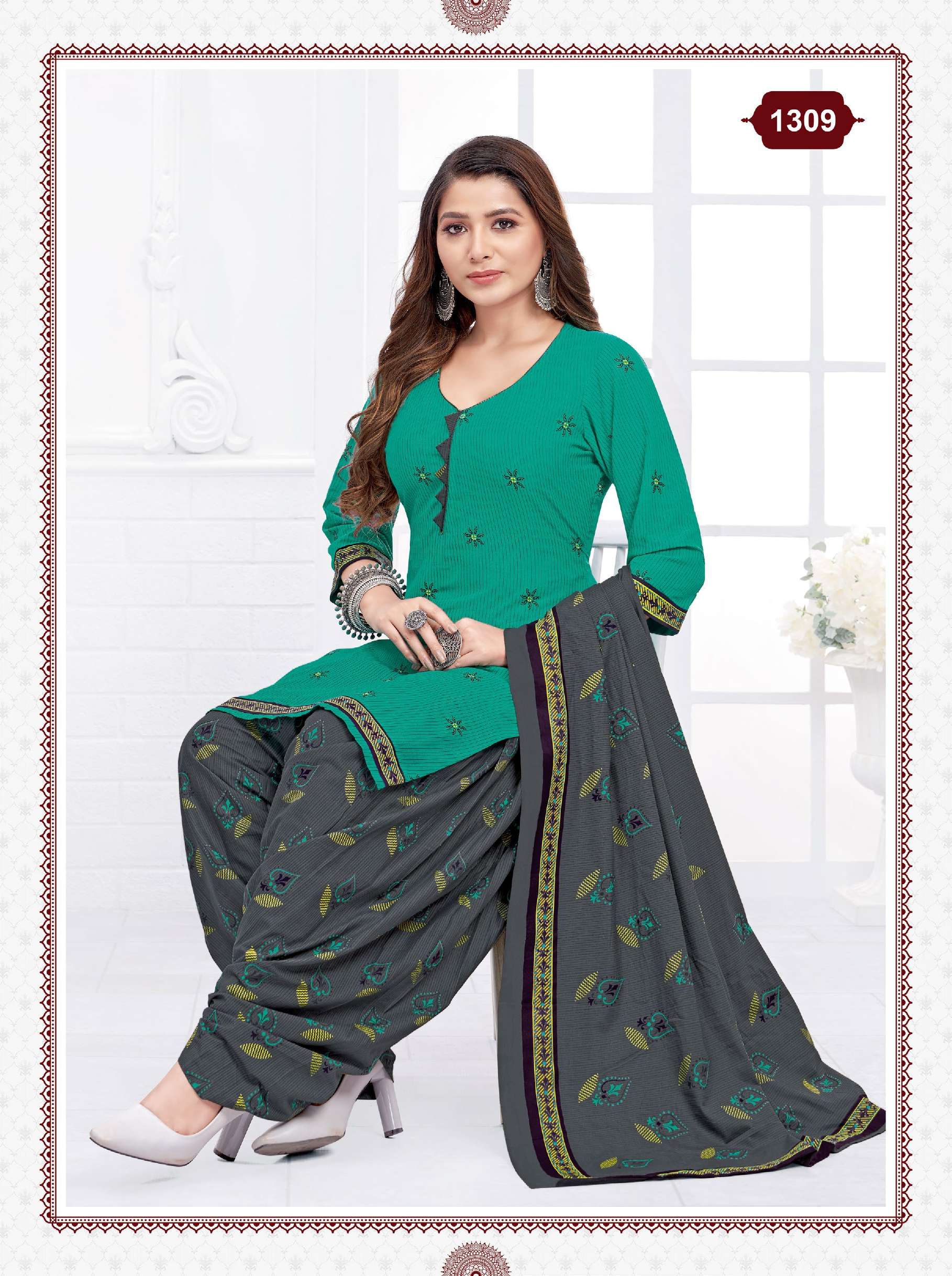 Kuber Geet Patiyala Vol-13 – Dress Material Wholesale catalog