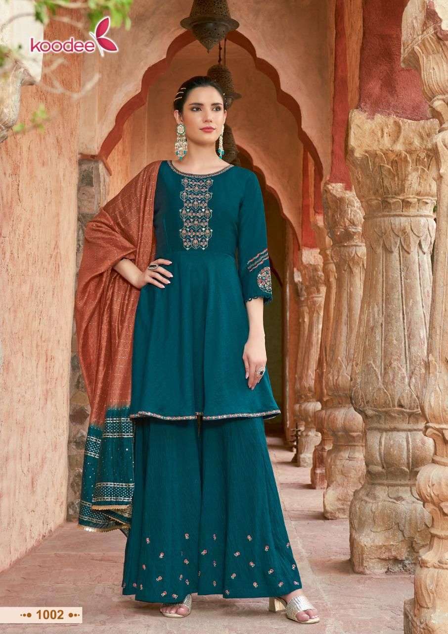  Kurti Peplum Dupatta KOODEE Gulabo-3 Wholesale catalog