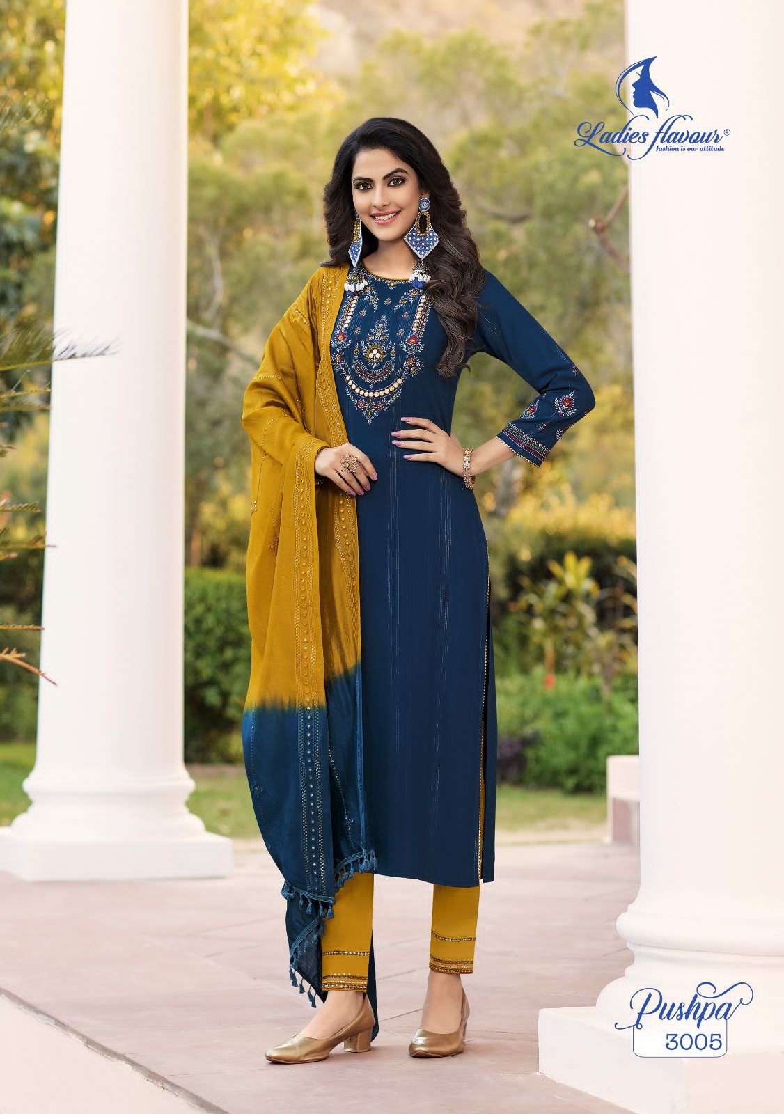 Ladies Flavour Pushpa Vol 3 Kurti Wholesale catalog
