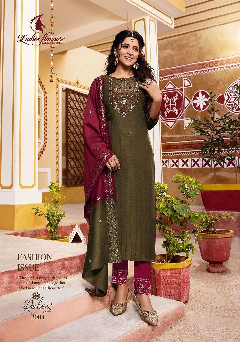  Ladies Flavour Rolex-2 Embrodary work Sequnce Work Kurti Wholesale catalog