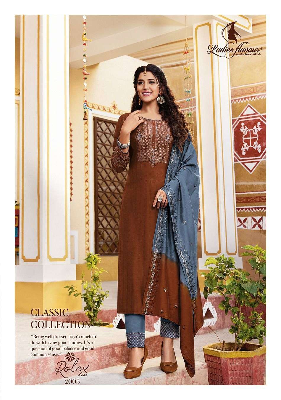  Ladies Flavour Rolex-2 Embrodary work Sequnce Work Kurti Wholesale catalog