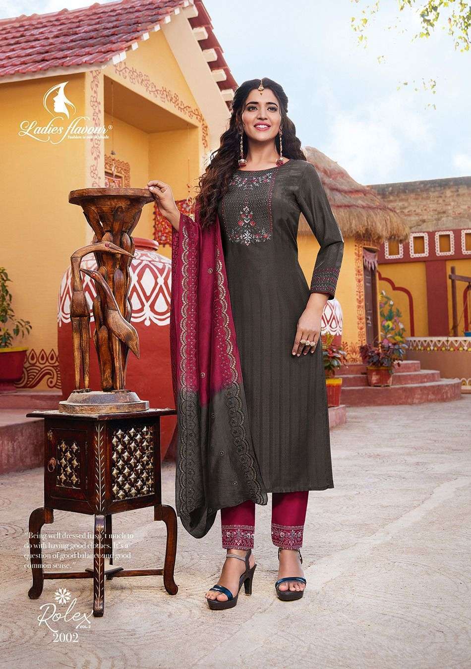  Ladies Flavour Rolex-2 Embrodary work Sequnce Work Kurti Wholesale catalog