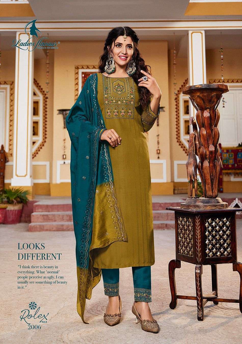  Ladies Flavour Rolex-2 Embrodary work Sequnce Work Kurti Wholesale catalog