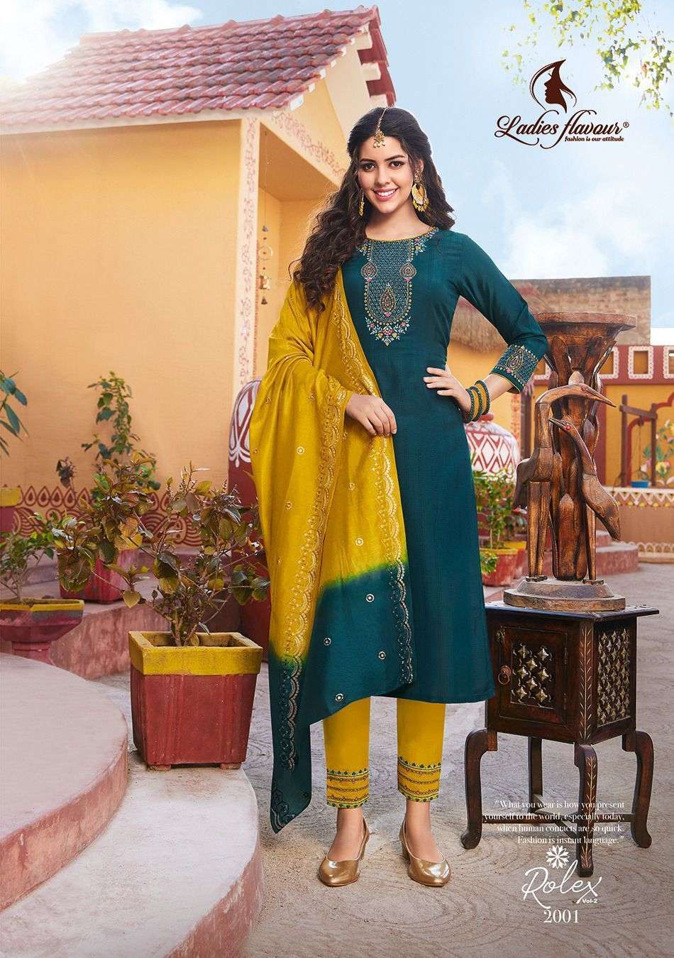  Ladies Flavour Rolex-2 Embrodary work Sequnce Work Kurti Wholesale catalog