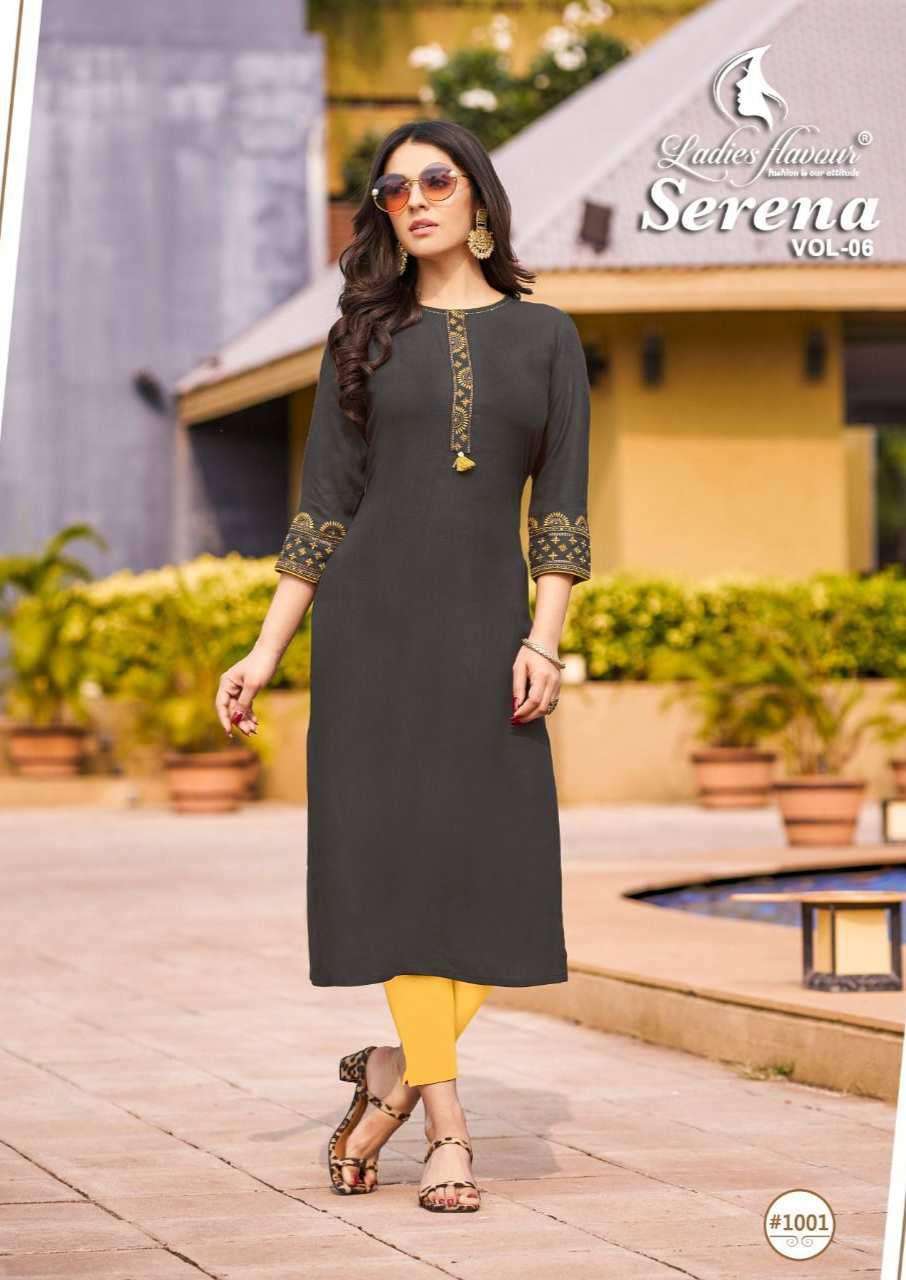 Ladies Flavour Serena vol-6 Kurti Wholesale catalog